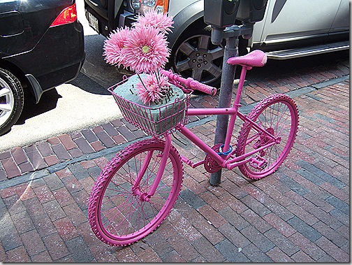 pink bicycle