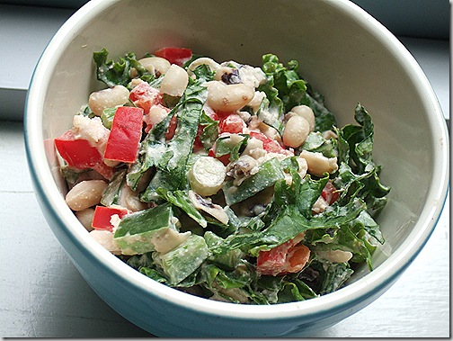 bean and kale salad 005