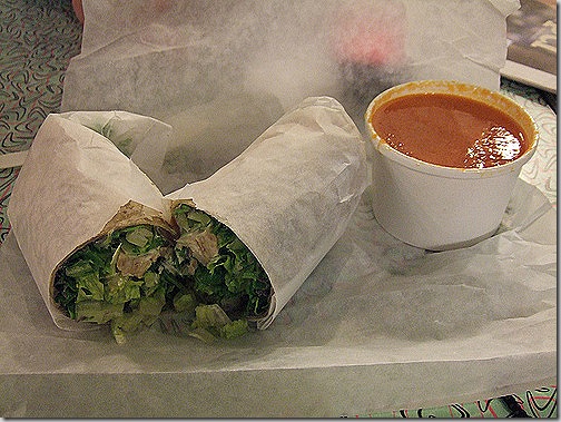 soup and wrap