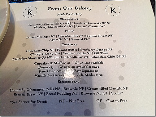 karyns dessert menu